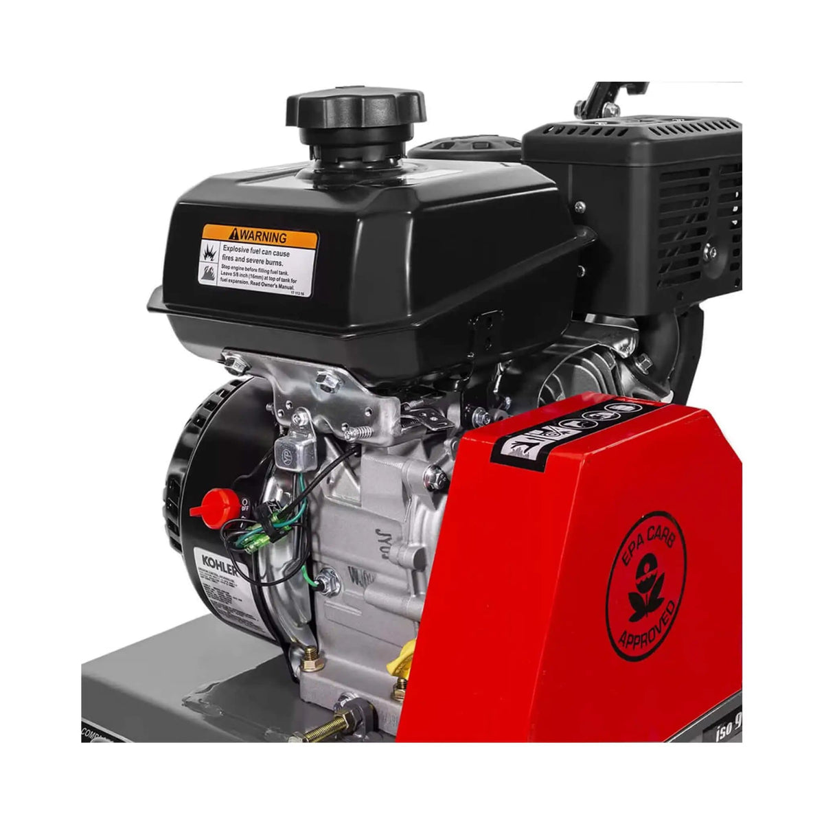 Heavy Duty 6HP Industrial Gas Powered Quad Clean Vibratory Plate Dirt Soil Road | 6 HP | Walk-Behind Compactor | Home