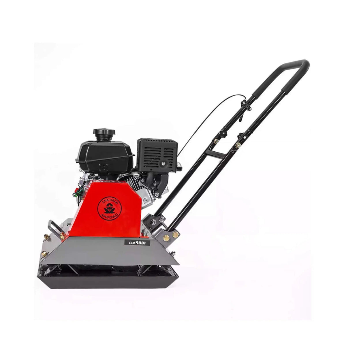 Heavy Duty 6HP Industrial Gas Powered Quad Clean Vibratory Plate Dirt Soil Road | 6 HP | Walk-Behind Compactor | Home