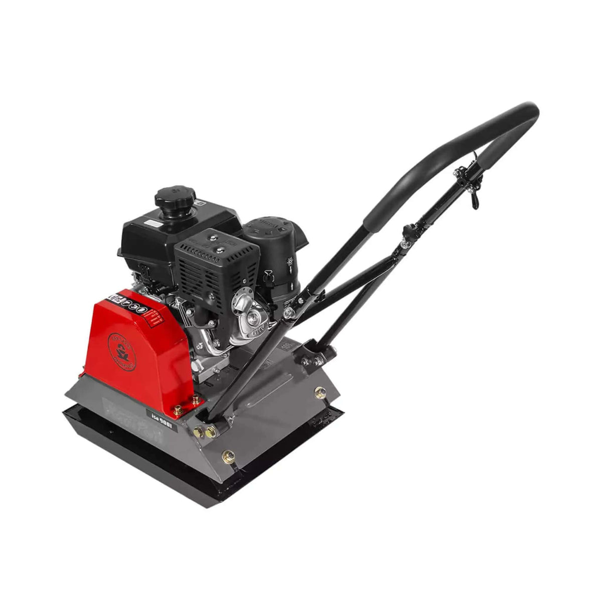 Heavy Duty 6HP Industrial Gas Powered Quad Clean Vibratory Plate Dirt Soil Road | 6 HP | Walk-Behind Compactor | Home