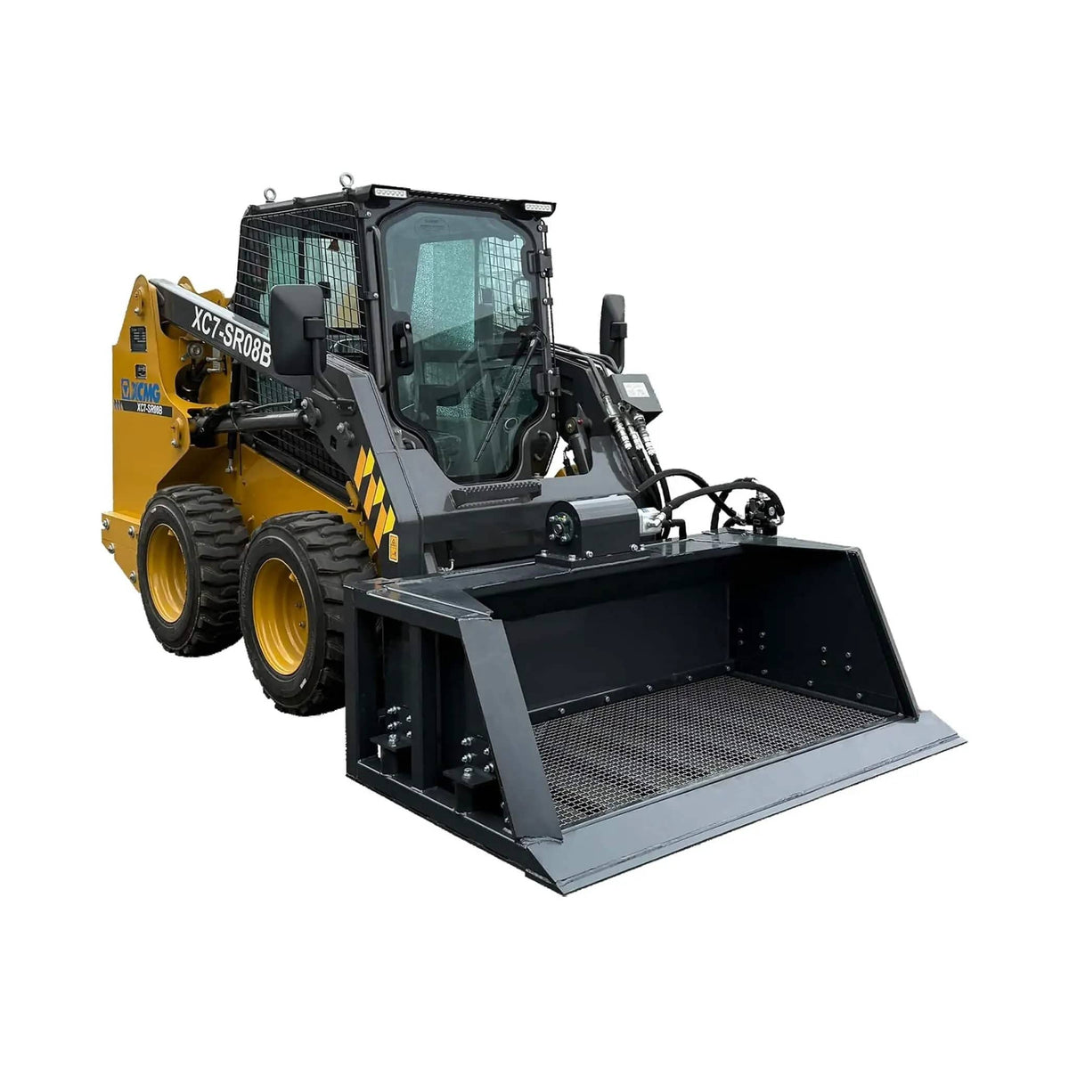 Heavy-Duty 72-Inch Hydraulic Screening Bucket Skid Steer Attachment | 72 Inch | Home Use | Home