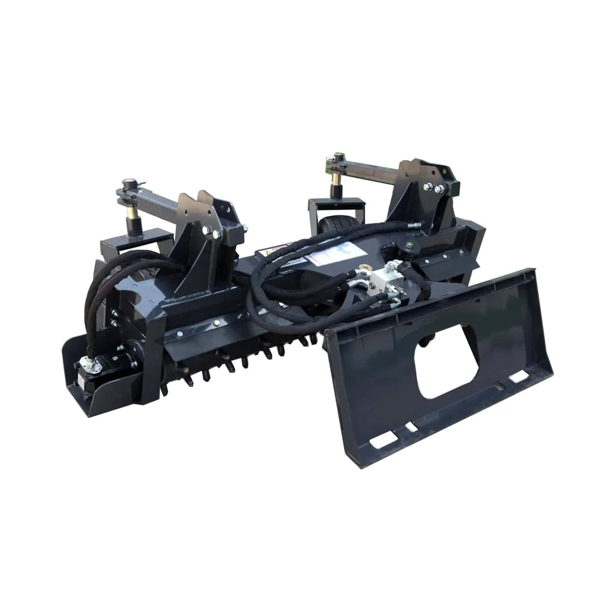Heavy-Duty 72-Inch Industrial Soil Power Rake Skid Steer Attachment | 72 Inch | Home Use | Home