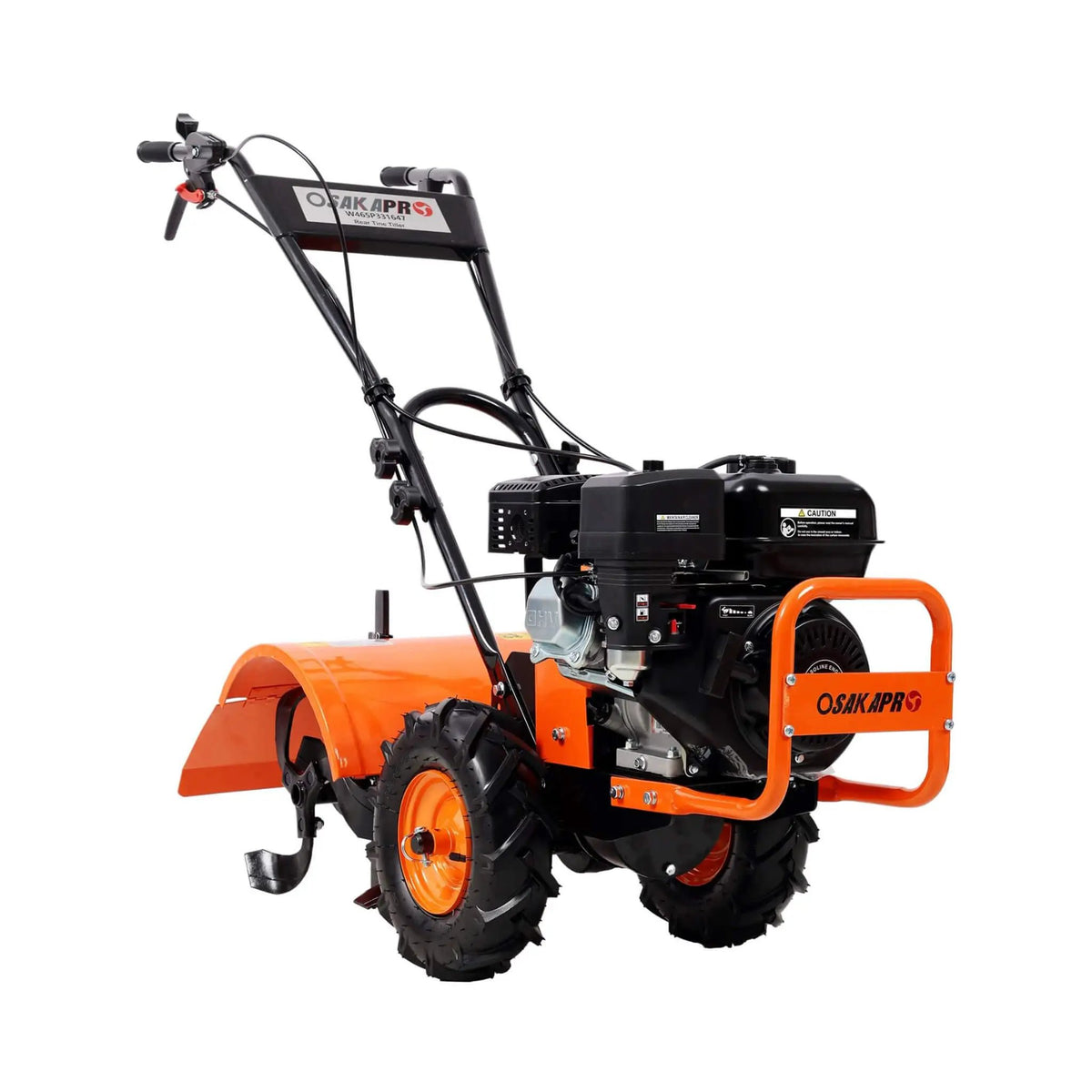 Rear Tine Power Tiller | 7HP 212CC Gas Engine | 20 Inch Tilling Width | 13 Inch Agricultural Tires