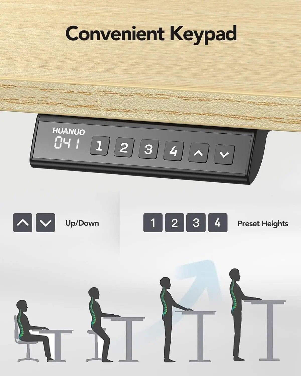Heavy-Duty Adjustable Standing Desk Frame for Home Office from PriceLows™