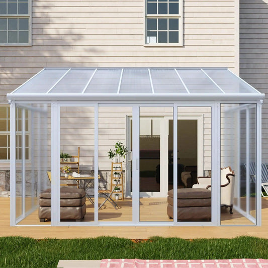 Lumina Heavy Duty All Season Aluminum Alloy Patio Sunroom With 3 Lockable Sliding | Aluminum | Outdoor Living Use | Outdoor Living
