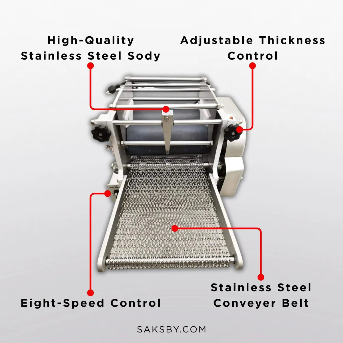 Heavy-Duty Commercial Automatic Corn Tortilla Making Machine | Stainless Steel | Quesadilla & Tortilla Maker | Home