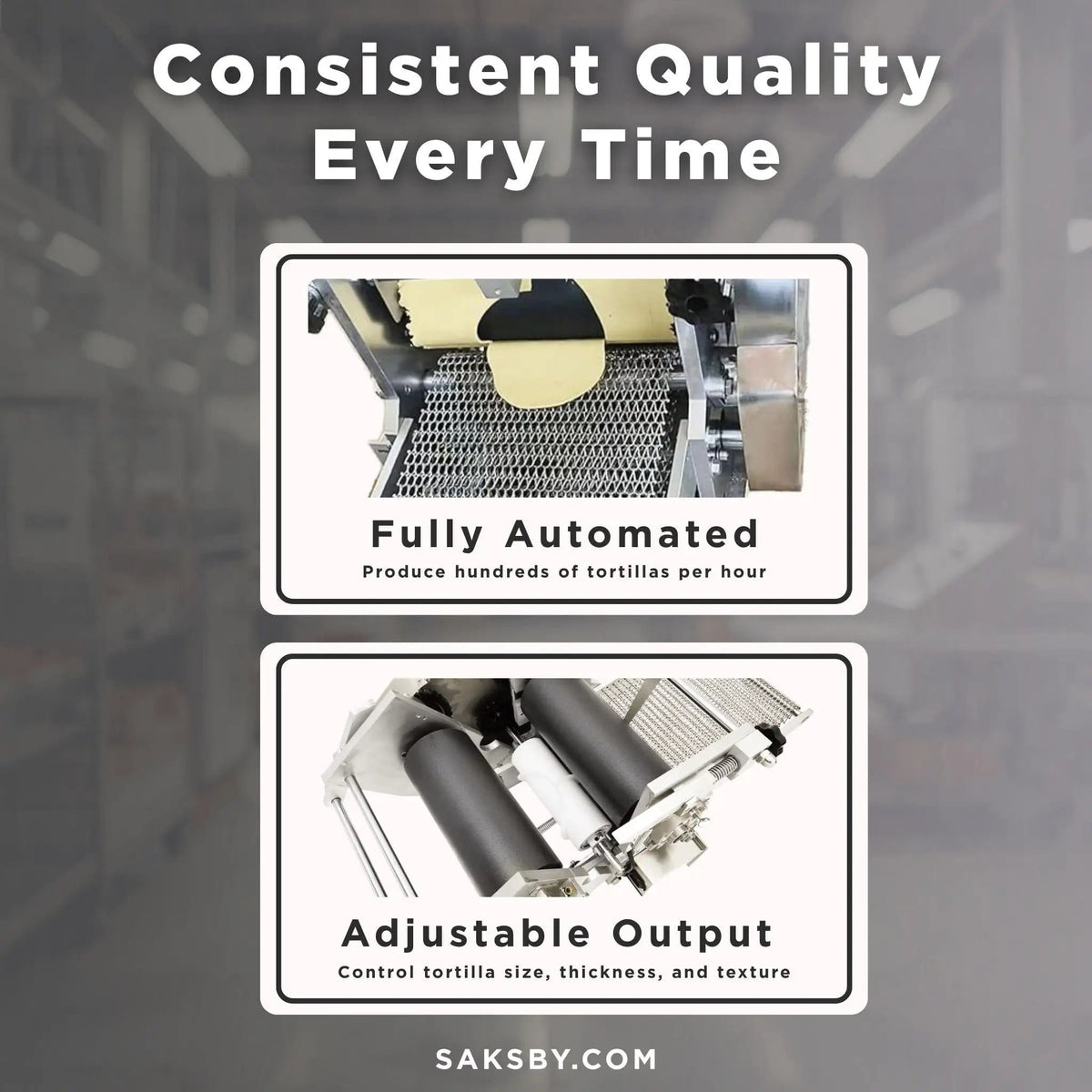 Heavy-Duty Commercial Automatic Corn Tortilla Making Machine | Stainless Steel | Quesadilla & Tortilla Maker | Home