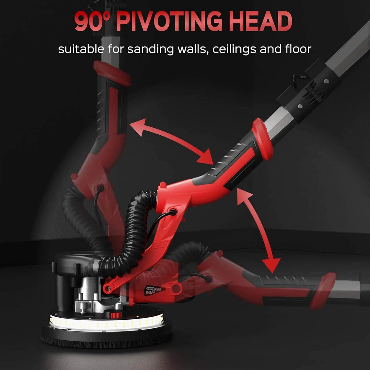 Heavy-Duty Drywall Ceiling Pole Sander Vacuum Tool | Drywall Sander | Home Use | Home