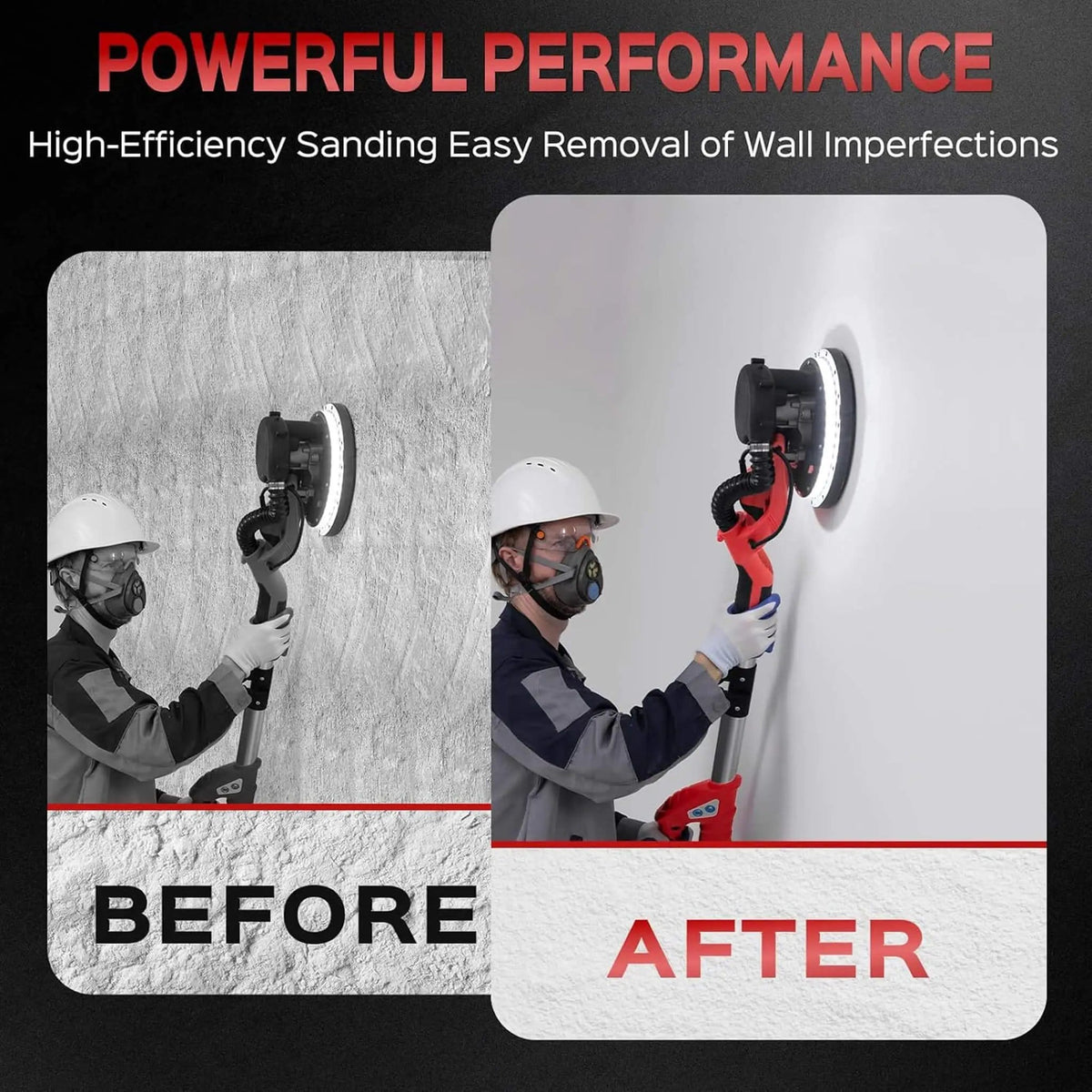 Heavy-Duty Drywall Ceiling Pole Sander Vacuum Tool | Drywall Sander | Home Use | Home