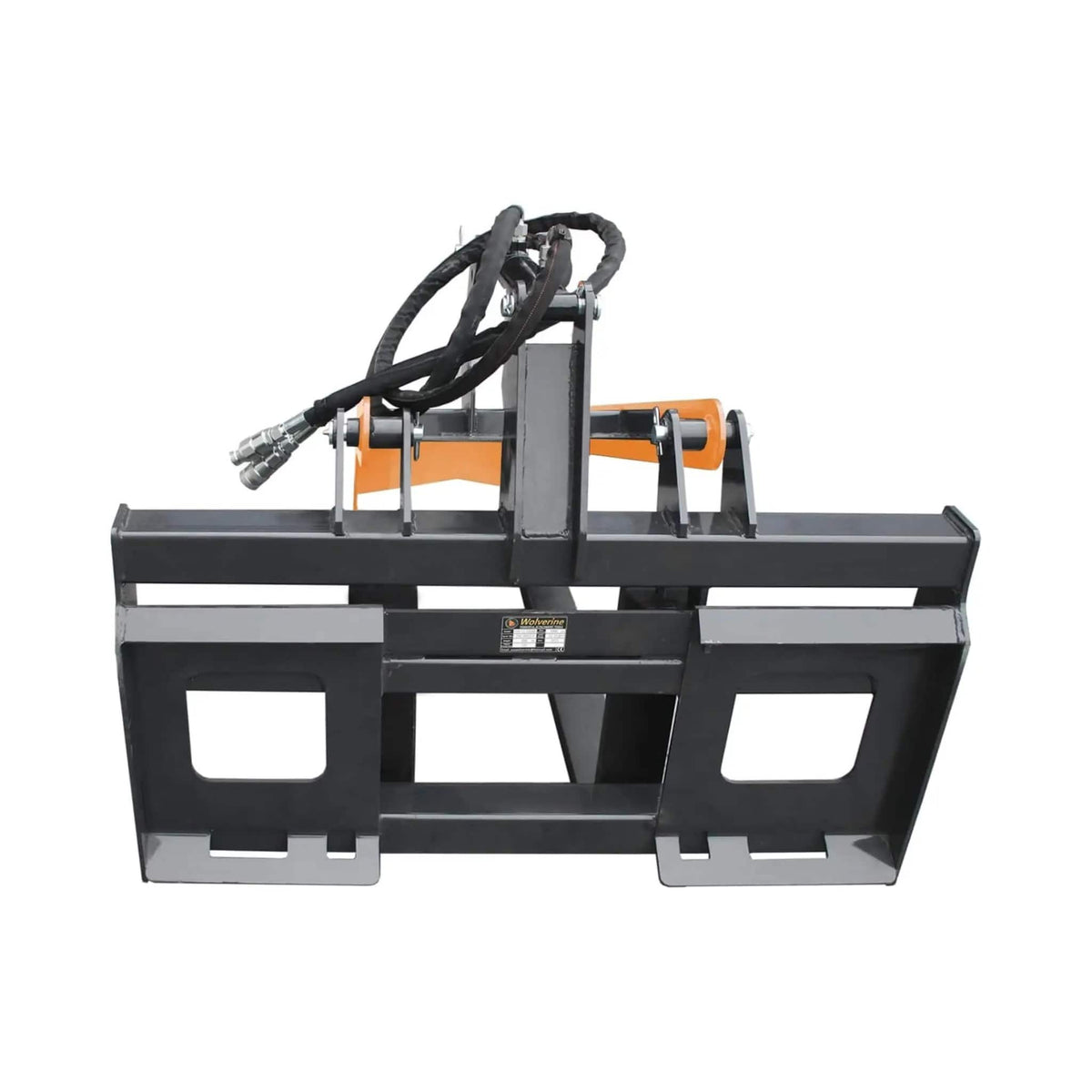 Heavy-Duty Fork Grapple Skid Steer Attachment With Universal Quick Attach | Steel | Home Use | Home