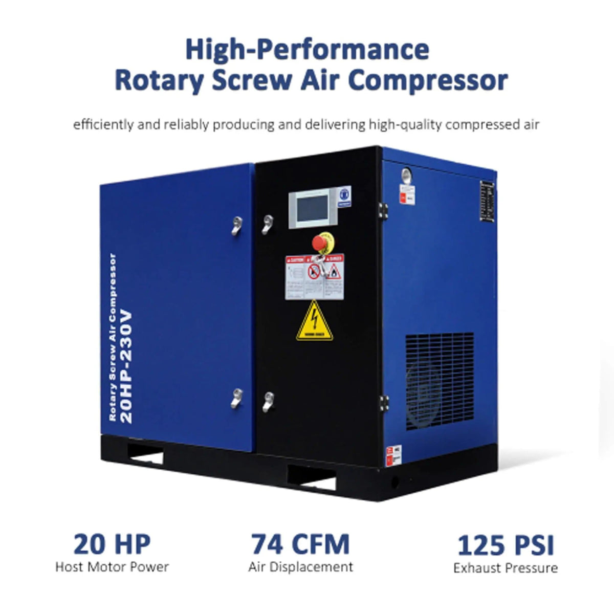 Heavy-Duty Industrial Rotary Screw Air Compressor | 460 Volt | Home Use | Home