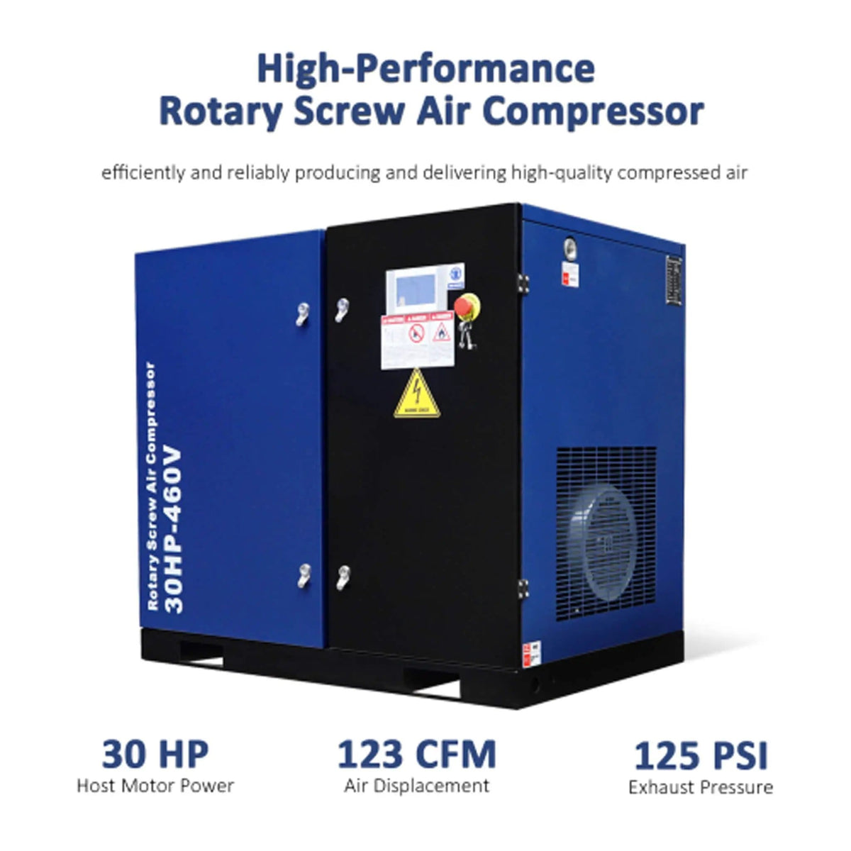 Heavy-Duty Industrial Rotary Screw Air Compressor | 460 Volt | Home Use | Home