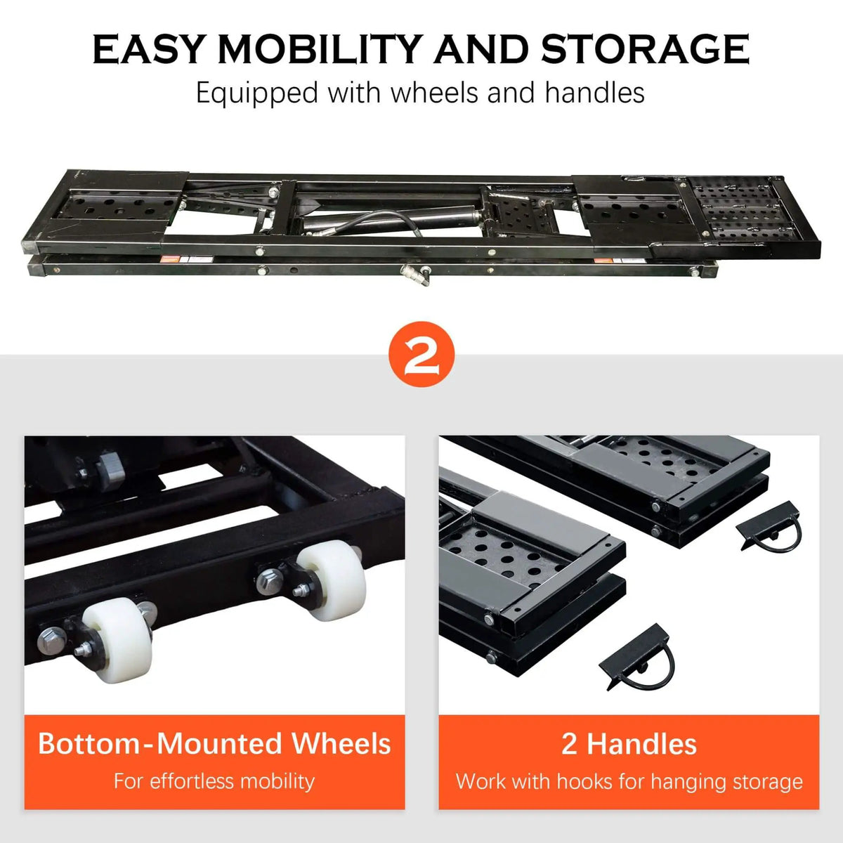 Portable Car Lift Jack | 7000 Lb Capacity | Locking Levels | Foldable Design