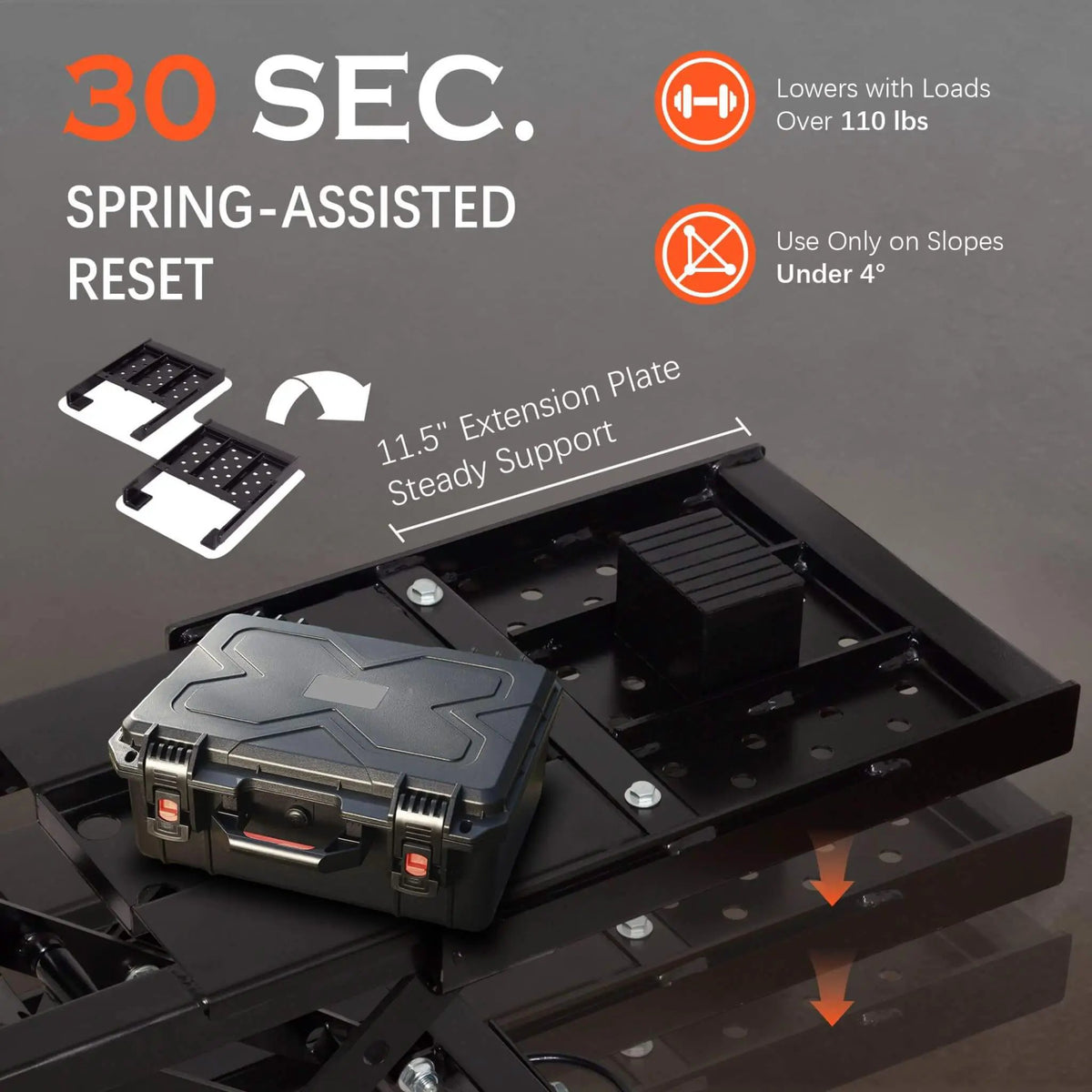 Portable Car Lift Jack | 7000 Lb Capacity | Locking Levels | Foldable Design