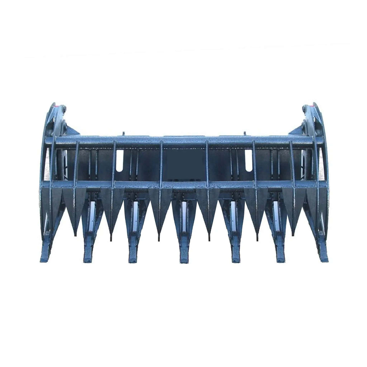 Heavy-Duty 74-Inch Root Rake Grapple Skid Steer Attachment With Teeth | 74 Inch | Steel | Home