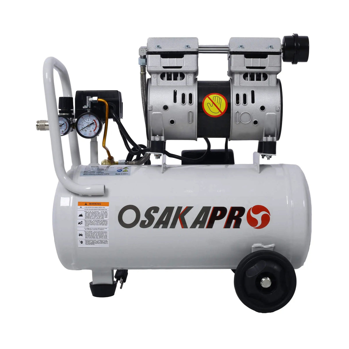 Portable Oil-Free Air Compressor | 1.5HP Or 2.5HP | Silent 70 dB Operation | Wheels And Auto Drain
