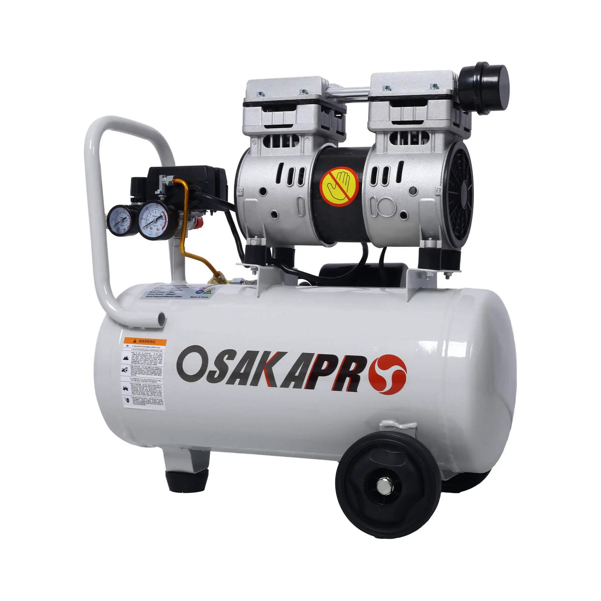 Portable Oil-Free Air Compressor | 1.5HP Or 2.5HP | Silent 70 dB Operation | Wheels And Auto Drain