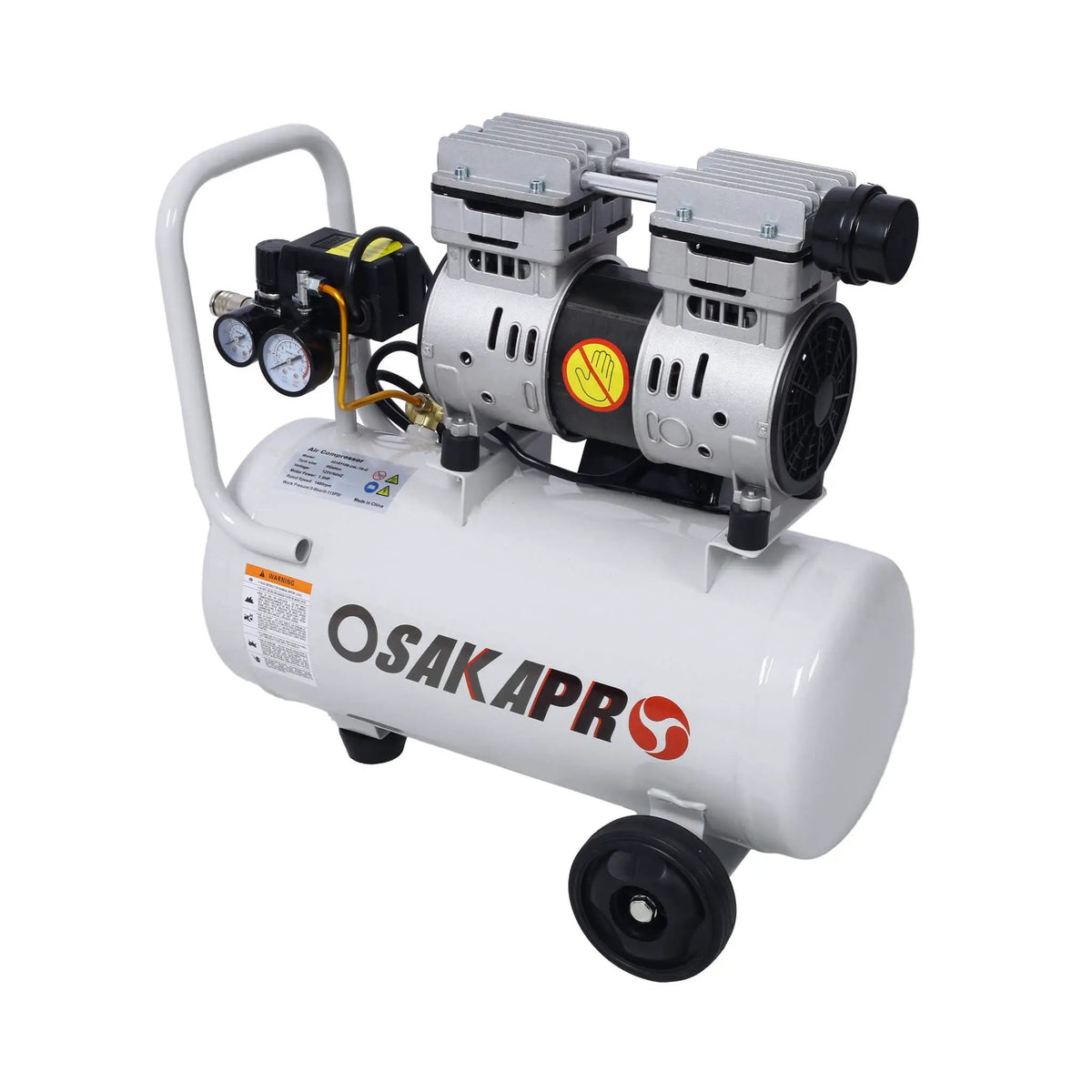 Portable Oil-Free Air Compressor | 1.5HP Or 2.5HP | Silent 70 dB Operation | Wheels And Auto Drain