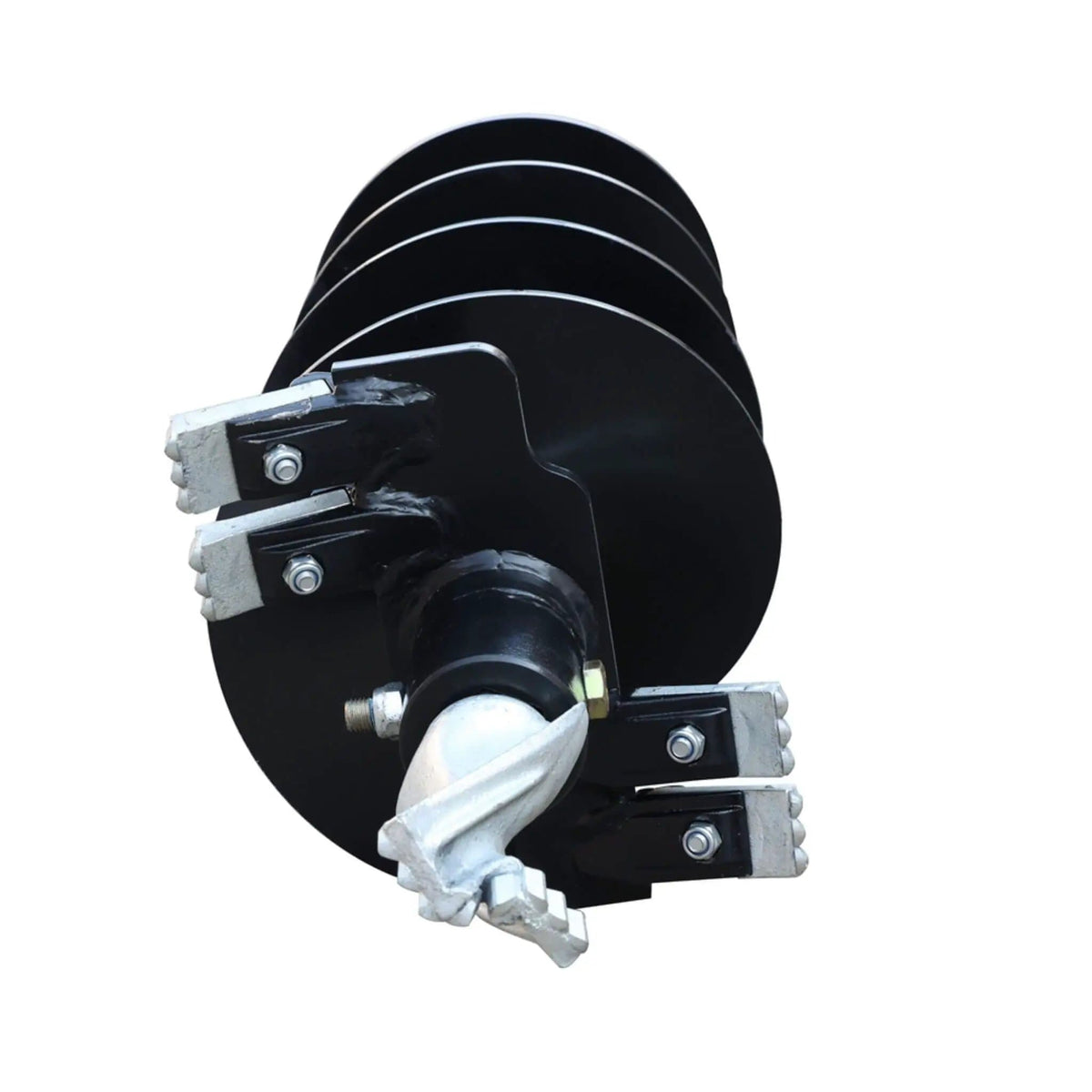 Heavy-Duty Skid Steer Auger Drive Attachment With 12-Inch Post Hole Bit | 12 Inch | Skid Steer Attachment | Home