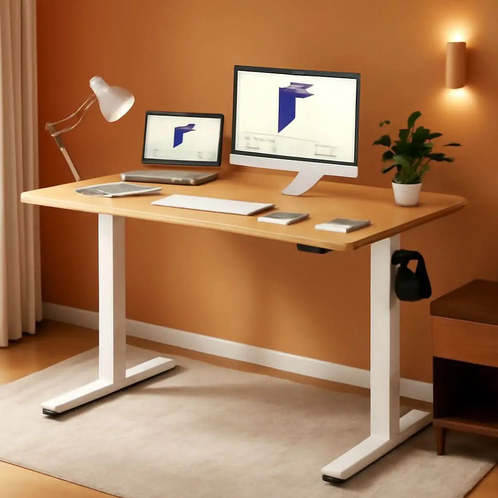 Height Adjustable Electric Sit Stand Desk for Home from PriceLows™