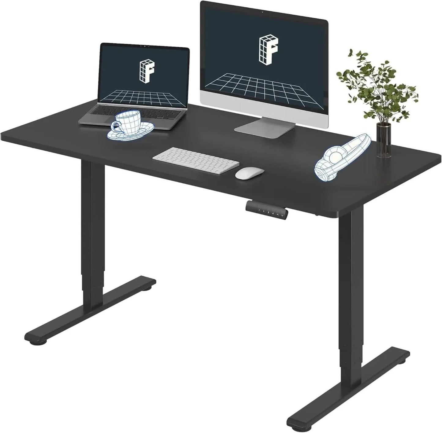 Height Adjustable Electric Standing Desk with Ergonomic Workspace from PriceLows™