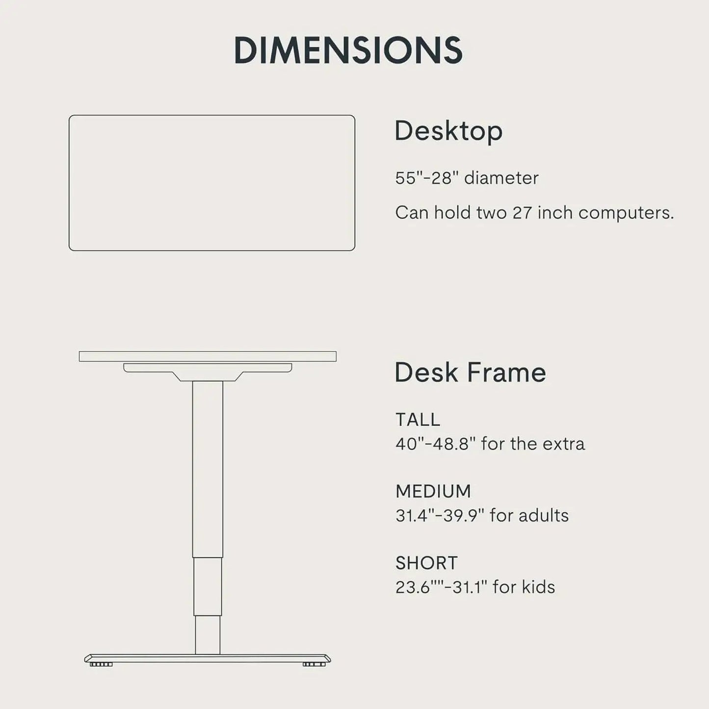 Height Adjustable Electric Standing Desk with Ergonomic Workspace from PriceLows™