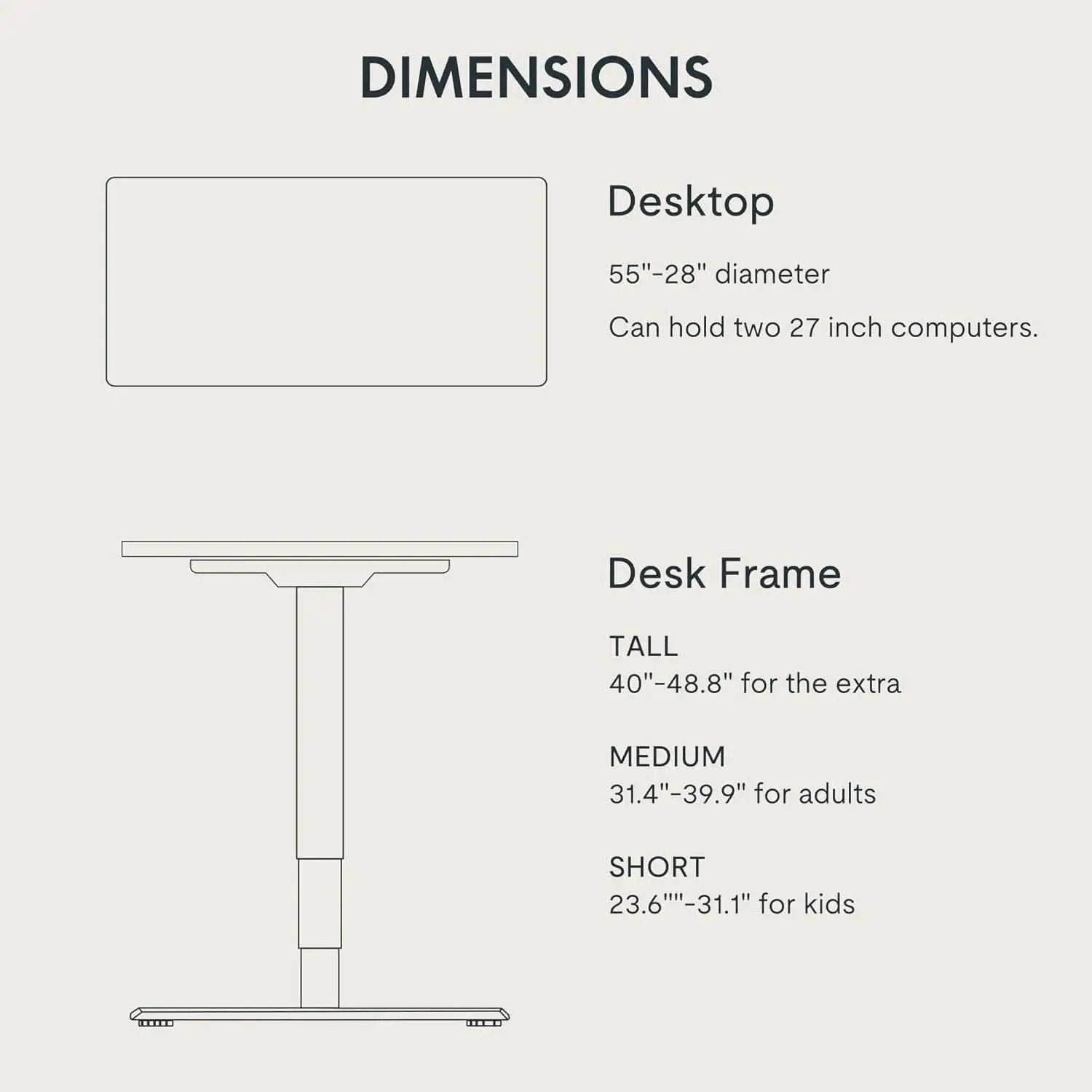 Height Adjustable Electric Standing Desk with Ergonomic Workspace from PriceLows™