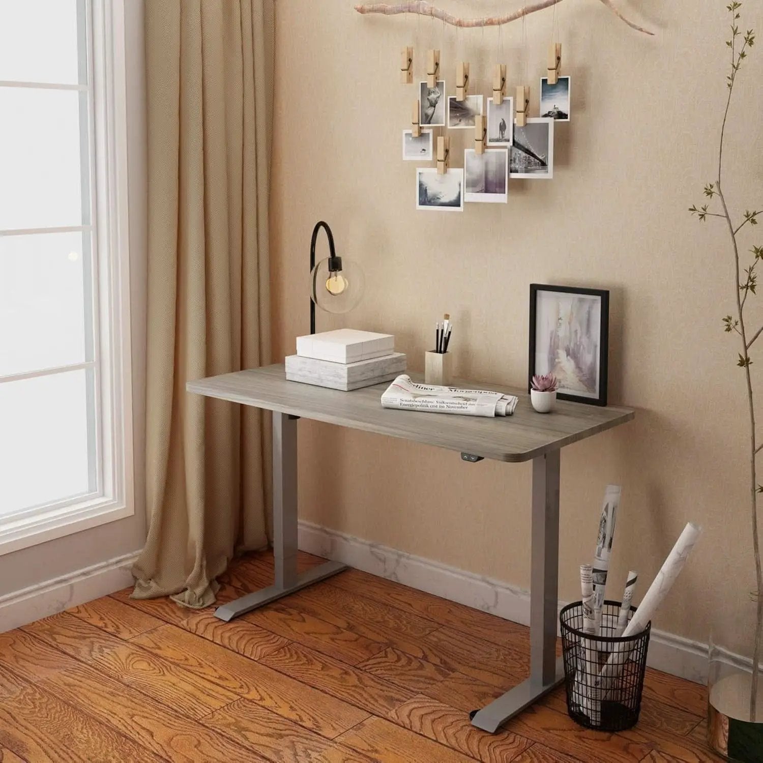 Height Adjustable Electric Standing Desk with Smooth Surface from PriceLows™