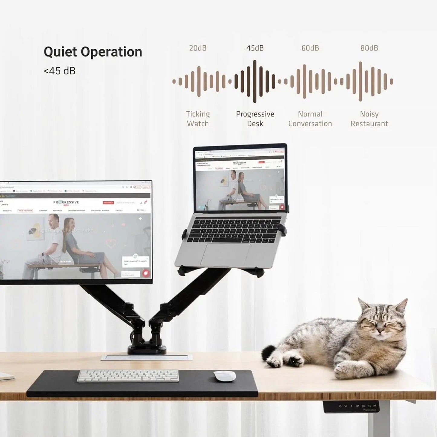Height Adjustable L Shaped Standing Desk With Spacious Surface from PriceLows™