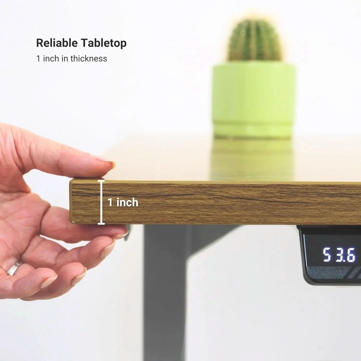 Height Adjustable L Shaped Standing Desk With Spacious Surface from PriceLows™
