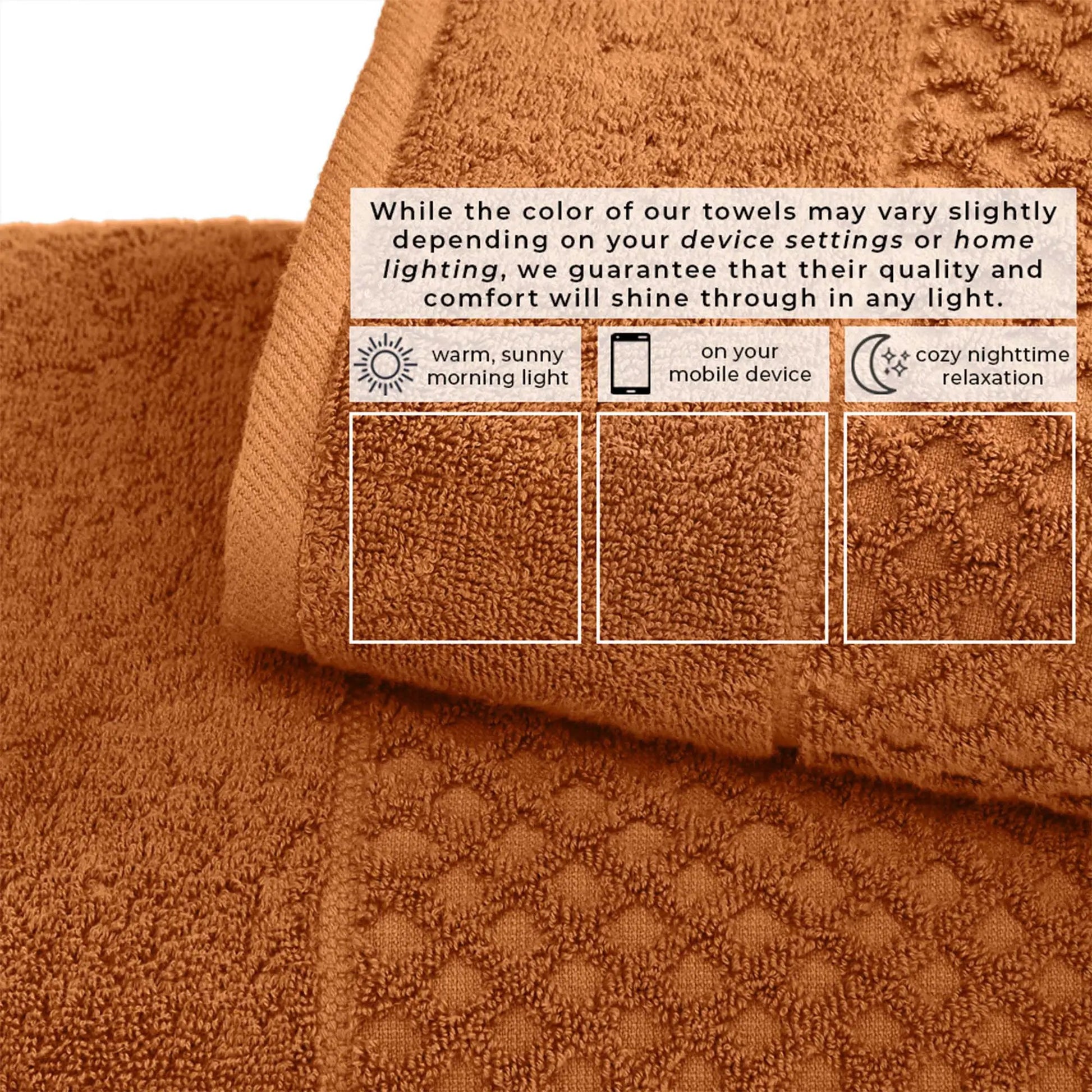 Cotton Diamond Waffle Weave Bath Towel Set - Grayson Collection from PriceLows™