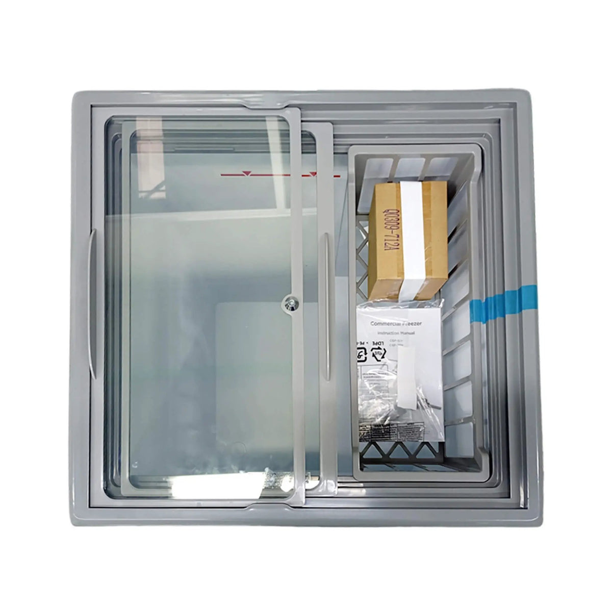 Commercial Display Chest Freezer | Sliding Glass Door | Variable-Frequency Compressor | High-Efficiency Cooling