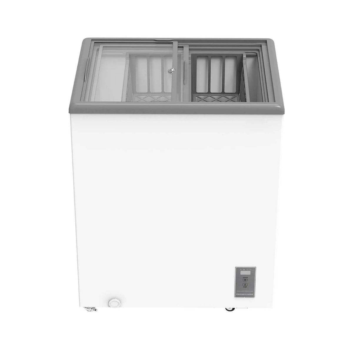 Commercial Display Chest Freezer | Sliding Glass Door | Variable-Frequency Compressor | High-Efficiency Cooling