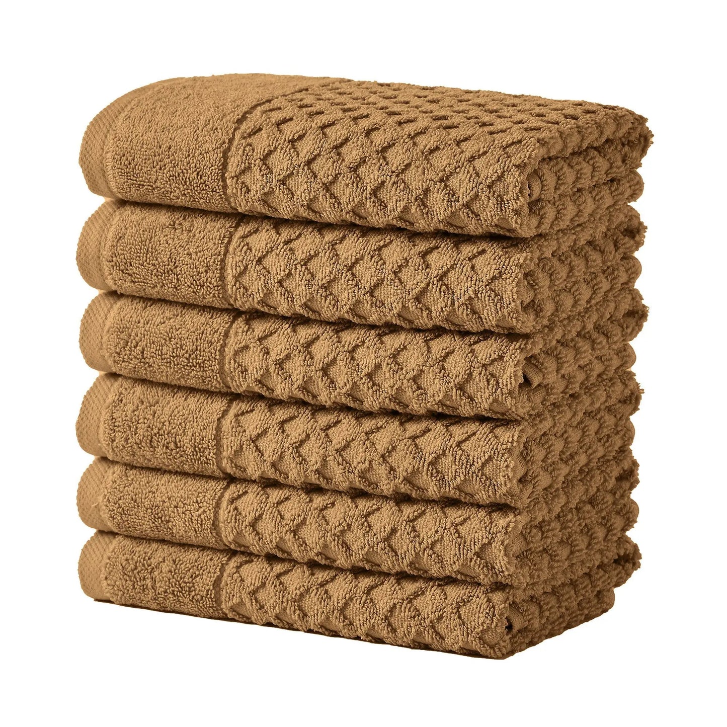 Cotton Diamond Waffle Weave Bath Towel Set - Grayson Collection from PriceLows™
