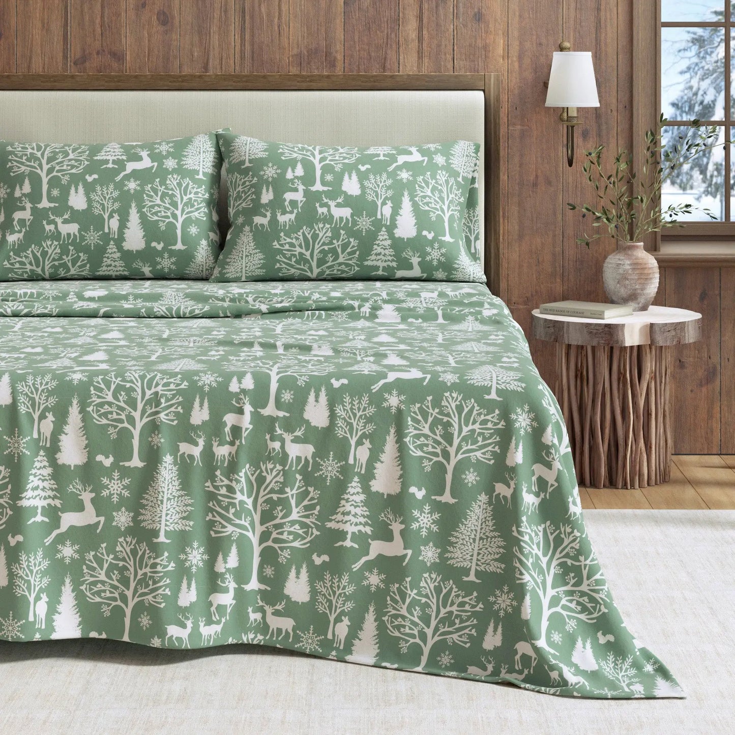 Turkish Cotton Flannel Sheet - Lakeview Collection from PriceLows™