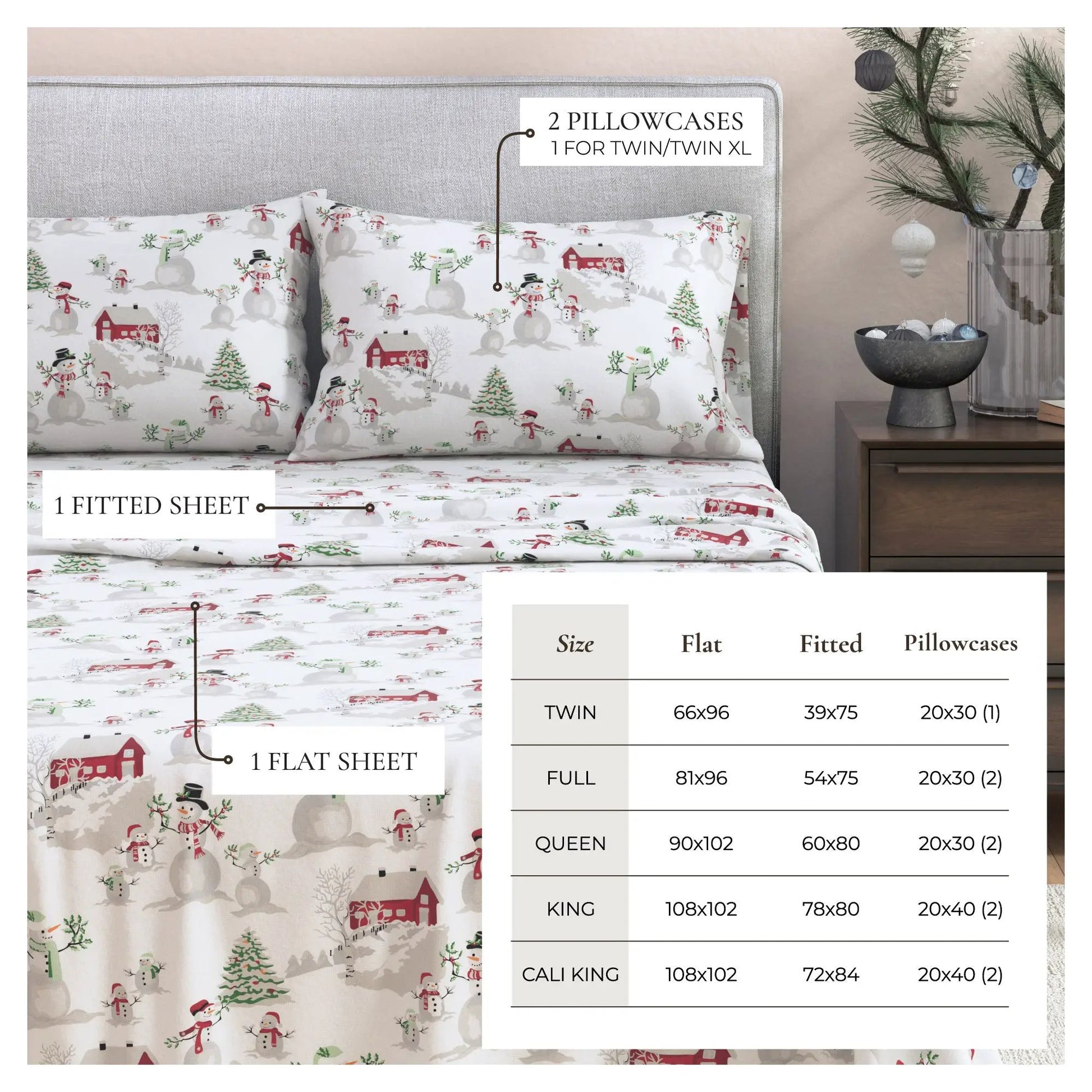 Turkish Cotton Flannel Sheet - Stratton Collection from PriceLows™