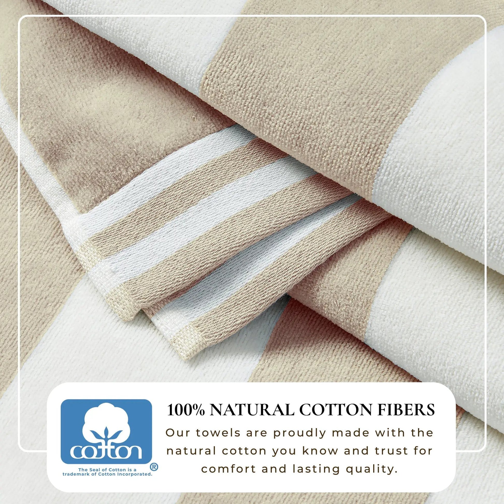 Striped Cabana Beach Towel - Edgartown Collection from PriceLows™