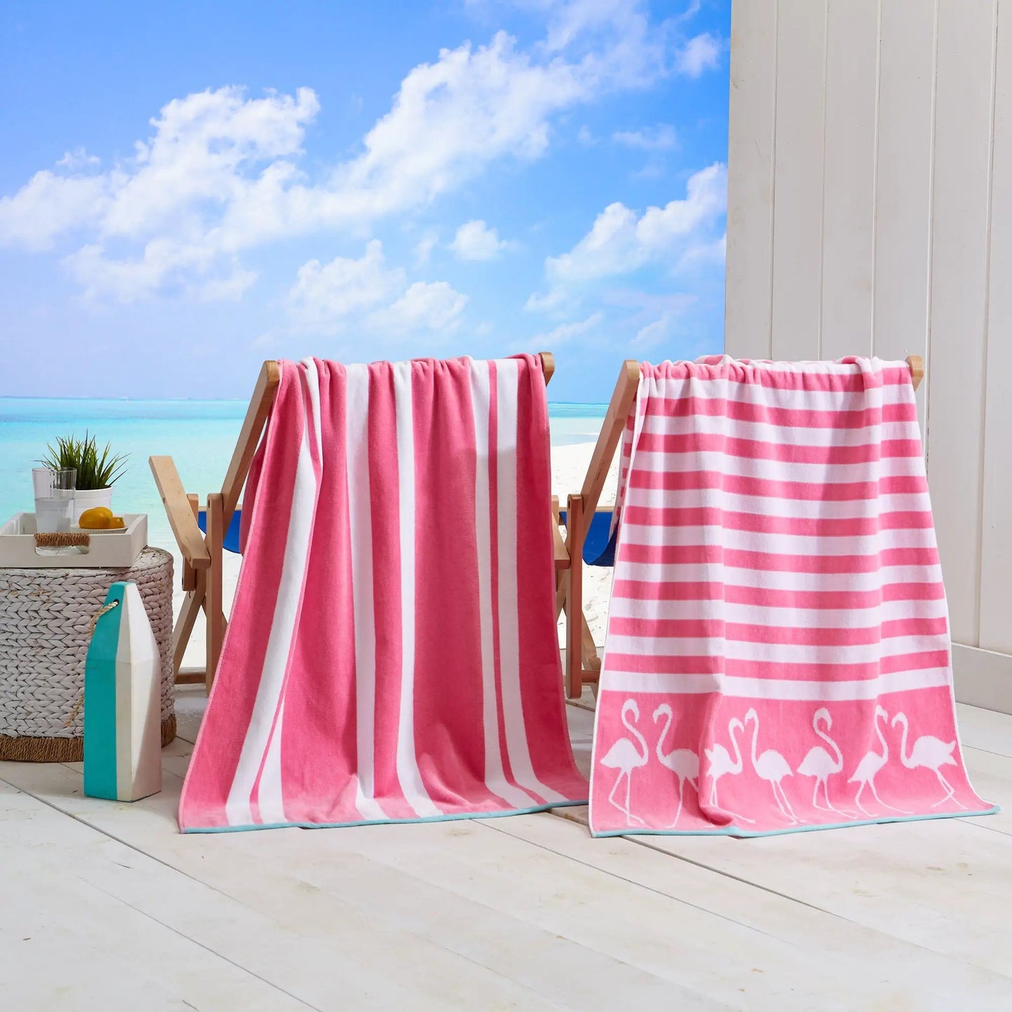 Cotton Velour Beach Towel - Maui Collection from PriceLows™