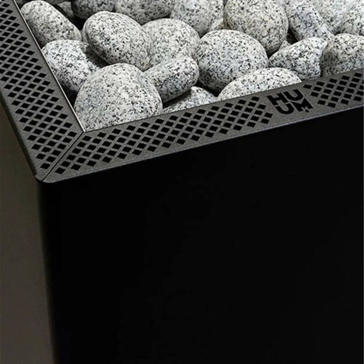 Huum Core Black Sauna Heater With UKU Local Digital Controller & Stones | Stainless Steel | Outdoor Living Use | Outdoor Living
