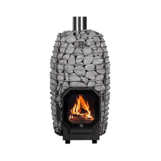 Huum Hive Flow LS 9.8KW Wood Burning Sauna Stove With Firebox Extension & Sauna | 9.8 kW | Wood | Sauna Heater