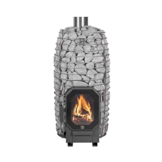 Huum Hive Flow Mini 8.5KW Wood-Burning Sauna Stove With Ash Drawer & Sauna Stones | 8.5 kW | Wood | Sauna Heater