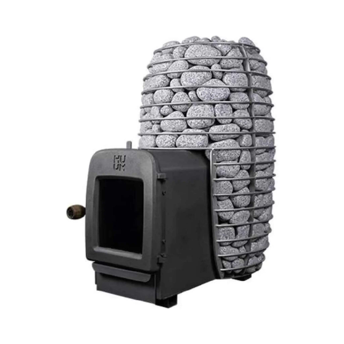 Huum Hive Heat LS 12KW Sauna Stove With Firebox Extension & Sauna Stones | 12 kW | Wood | Sauna Heater