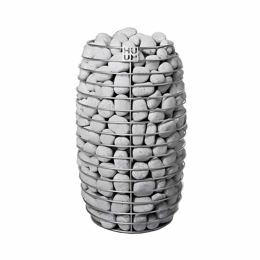 Huum Hive Mini Floor Mount Traditional Steel Sauna Heater With UKU Local Digital | Stainless Steel | Outdoor Living Use | Outdoor Living