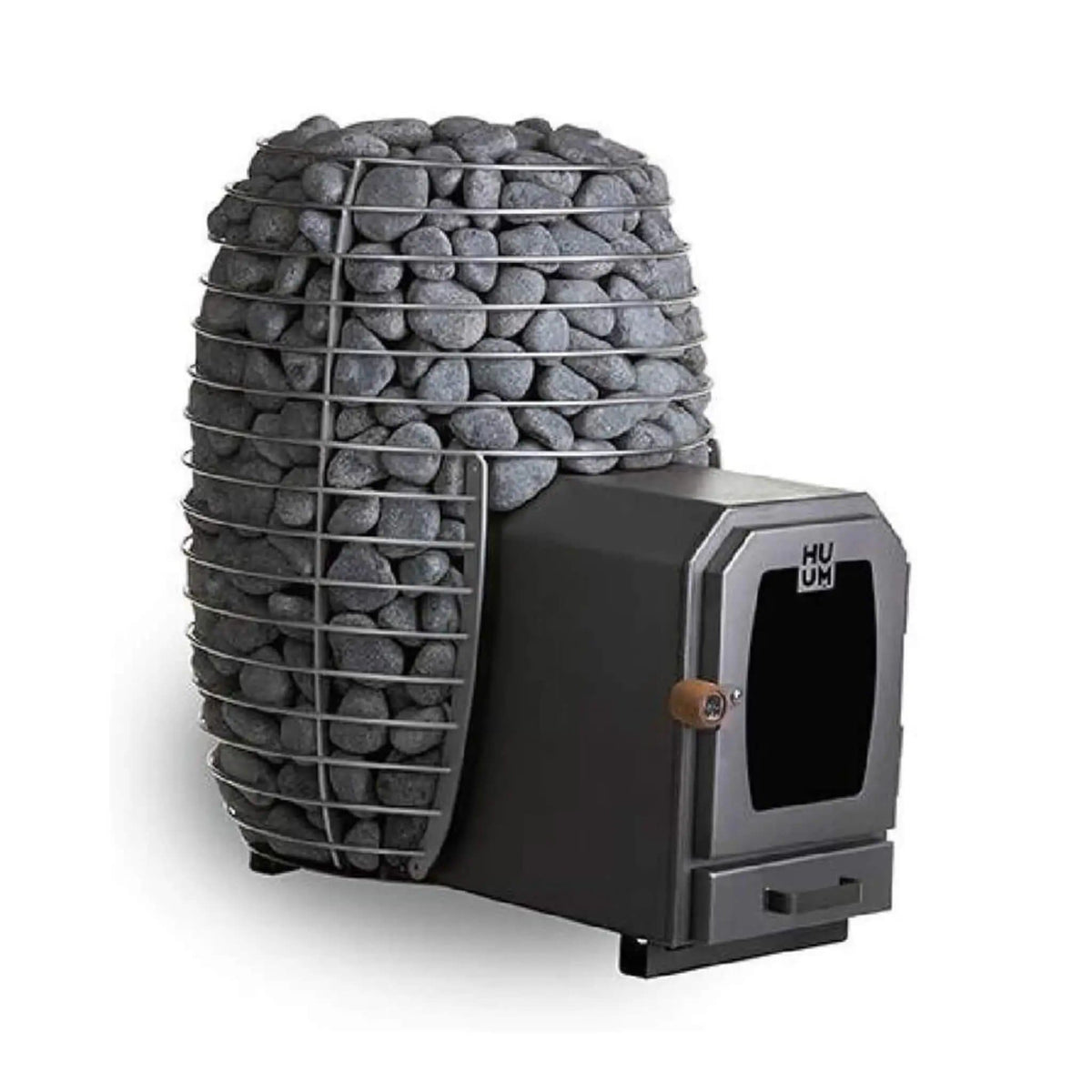 Huum Hive Wood LS 17KW Sauna Stove With Firebox Extension & Sauna Stones | 17 kW | Stainless Steel | Sauna Heater