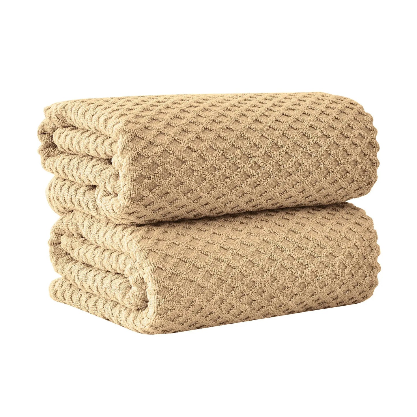 Cotton Diamond Waffle Weave Bath Towel Set - Grayson Collection from PriceLows™