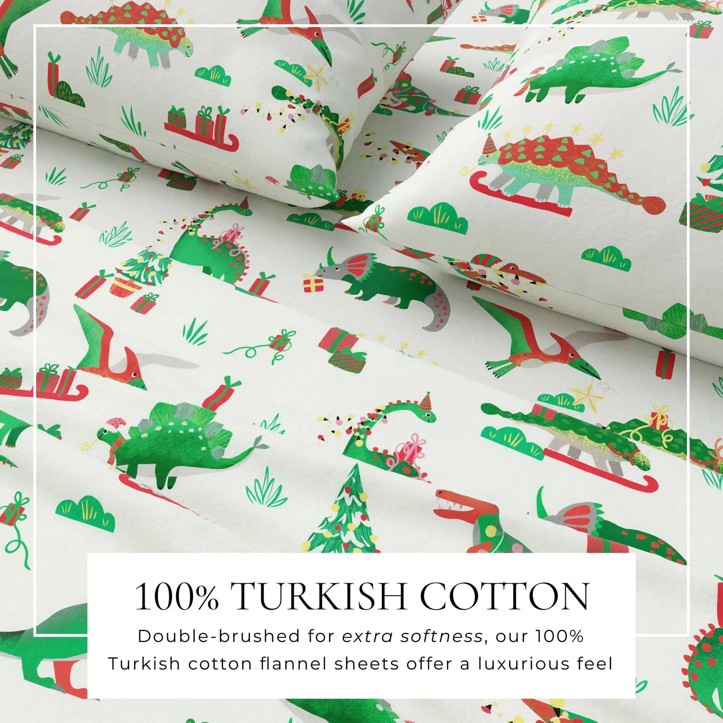 Turkish Cotton Christmas Flannel Sheet - Whittaker Collection from PriceLows™