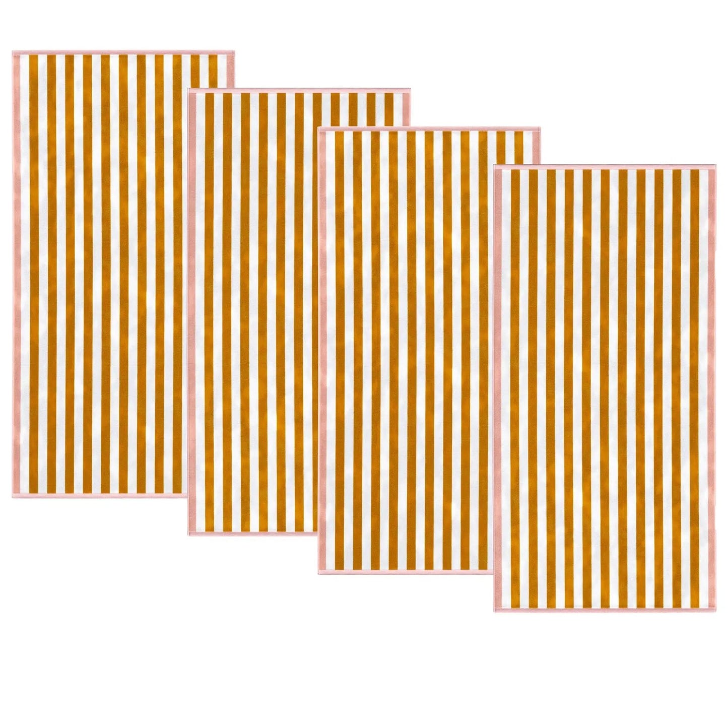 Oversized Striped Border Cabana Beach Towel - Santa Cruz