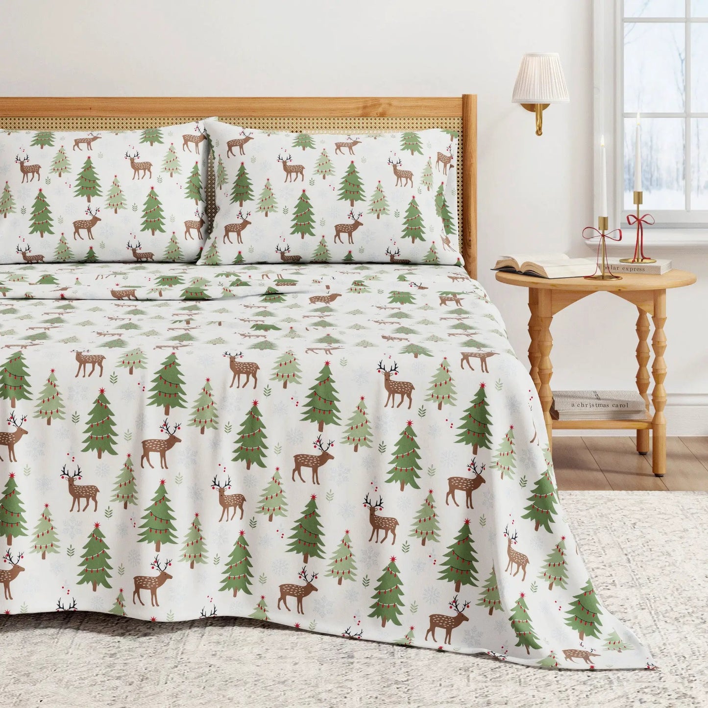 100% Turkish Cotton Flannel Sheet Sets - Boulder Collection from PriceLows™