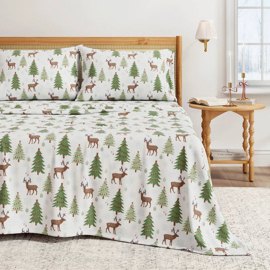 100% Turkish Cotton Flannel Sheet Sets - Boulder Collection from PriceLows™