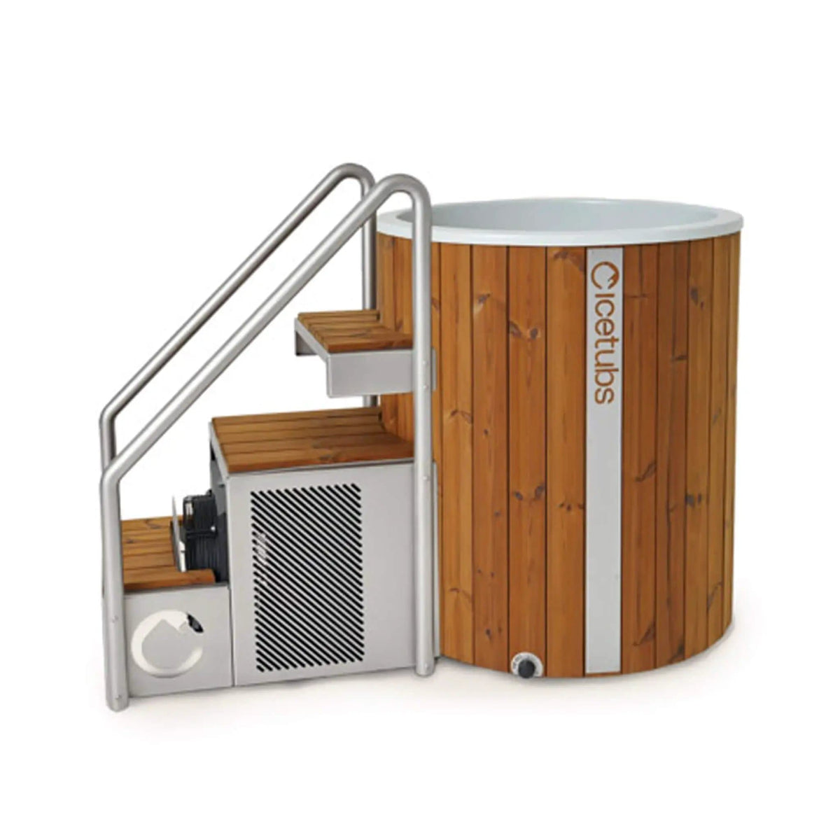 Icetubs IceBarrel XL Thermowood And Fiberglass Cold Plunge Immersion Tub | Fiberglass | Chiller | Home