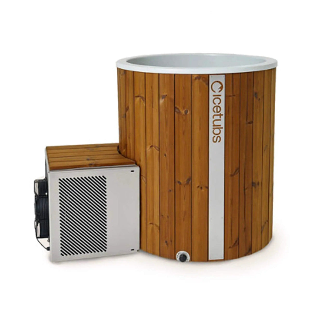 Icetubs IceBarrel XL Thermowood And Fiberglass Cold Plunge Immersion Tub | Fiberglass | Chiller | Home